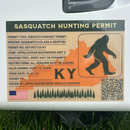 Sasquatch Hunting Tags